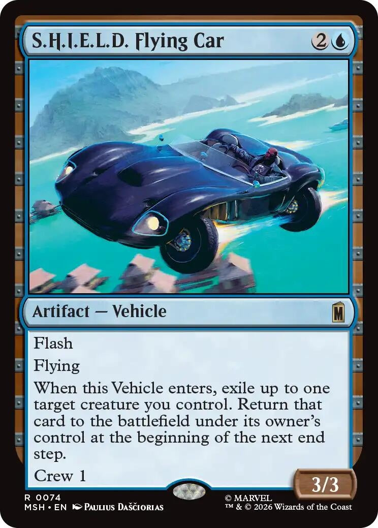 Image for S.H.I.E.L.D. Flying Car (74) (Marvel Super Heroes) - Magic: The Gathering