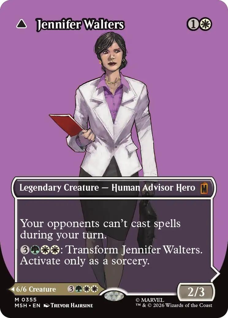 Image for Jennifer Walters (Borderless) (0355) (355) (Marvel Super Heroes) - Magic: The Gathering