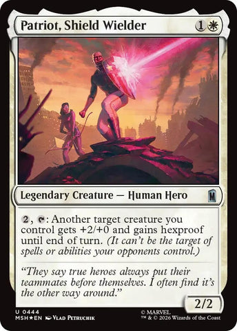 Patriot, Shield Wielder (Surge Foil) (444) (Marvel Super Heroes)