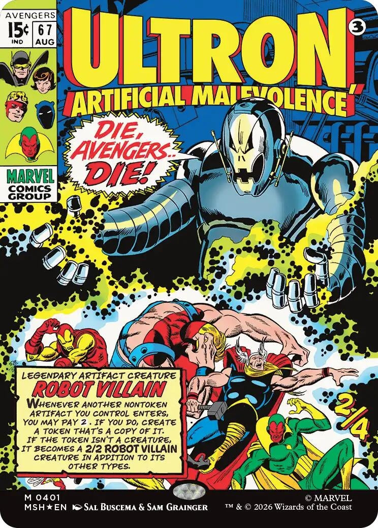 Ultron, Artificial Malevolence (Borderless) (0401) (401) (Marvel Super Heroes)