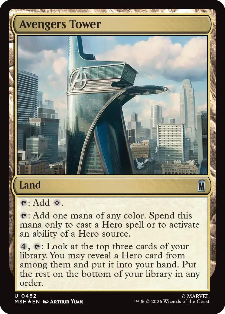 Image for Avengers Tower (Surge Foil) (452) (Marvel Super Heroes) - Magic: The Gathering
