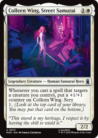 Colleen Wing, Street Samurai (13) (Marvel Super Heroes)