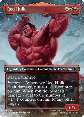Red Hulk (Borderless) (329) (Marvel Super Heroes)