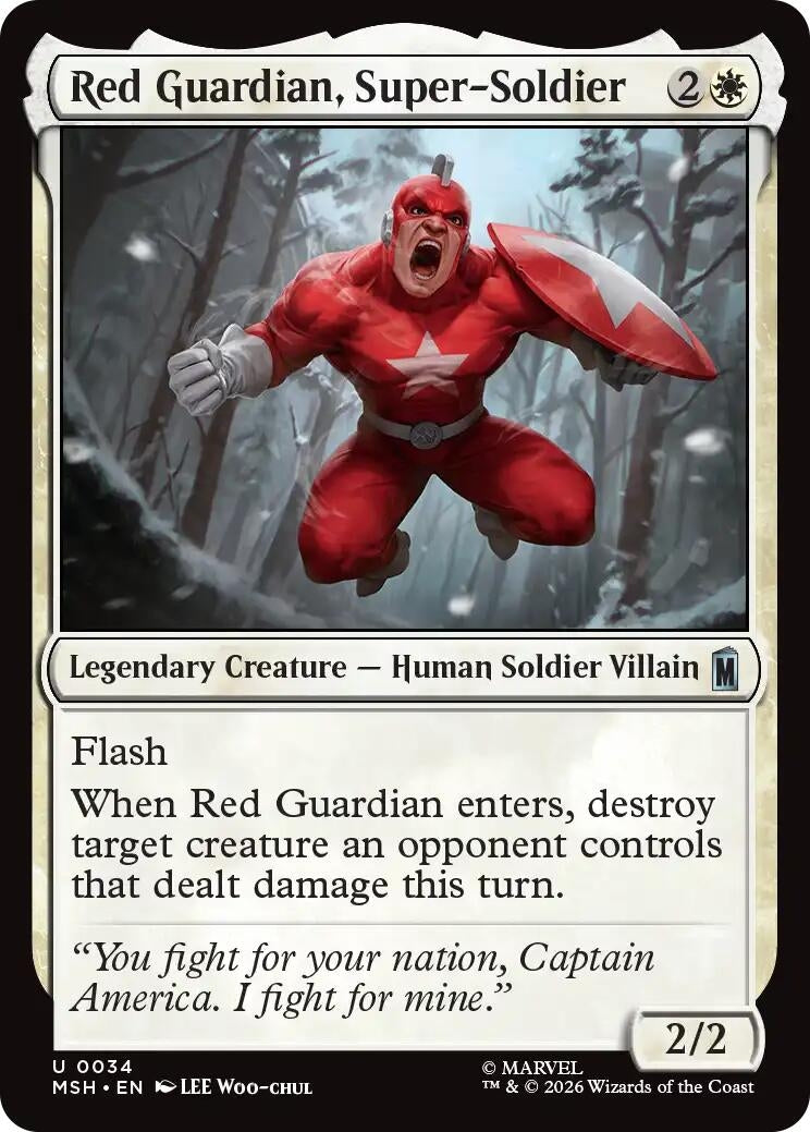 Red Guardian, Super-Soldier (34) (Marvel Super Heroes)