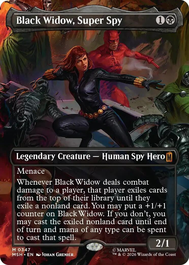 Black Widow, Super Spy (Borderless) (0347) (347) (Marvel Super Heroes)