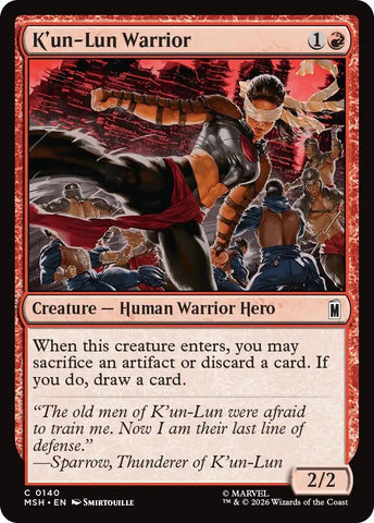 K'un-Lun Warrior (140) (Marvel Super Heroes)