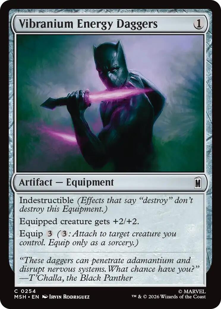 Vibranium Energy Daggers (254) (Marvel Super Heroes)
