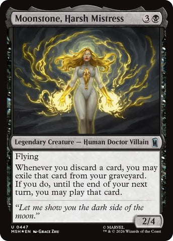 Moonstone, Harsh Mistress (Surge Foil) (447) (Marvel Super Heroes)
