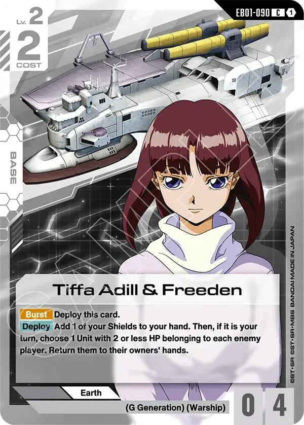 Image for Tiffa Adill & Freeden (EB01-090) (Eternal Nexus) - Gundam Card Game