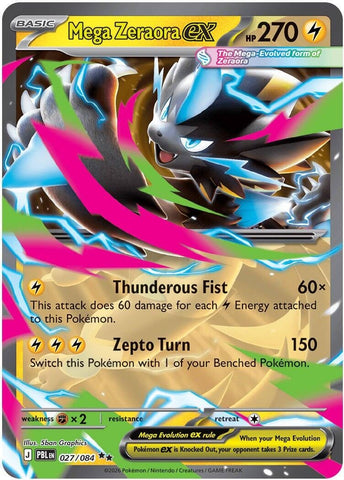 Image for Mega Zeraora ex (027/084) (ME05: Pitch Black) (ME05) - Pokemon