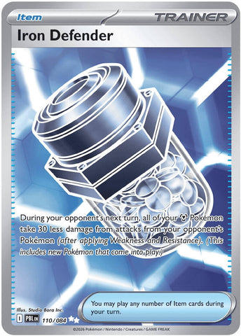 Image for Iron Defender (110/084) (ME05: Pitch Black) (ME05) - Pokemon