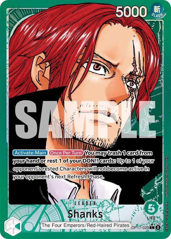 Shanks (020) (Alternate Art) (OP17-020) (The World's Strongest Warriors) (OP17)