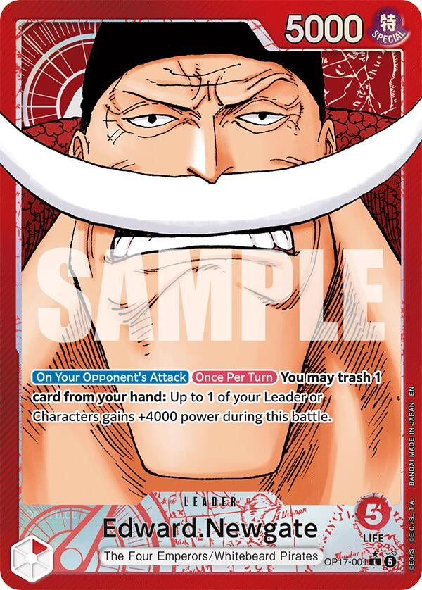 Edward.Newgate (001) (Alternate Art) (OP17-001) (The World's Strongest Warriors) (OP17)