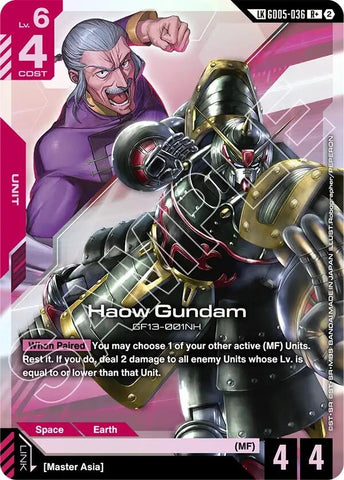 Haow Gundam (R+) (Link Rare) (GD05-036) (Freedom Ascension)
