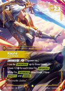Image for Kayle - Justified (Overnumbered) (185/166) (Vendetta) (VEN) - Riftbound: League of Legends Trading Card Game