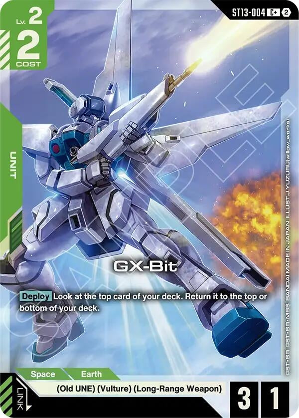 Image for GX-Bit (C+) (ST13-004) (Starter Deck 13: Silent Barrage) (ST13) - Gundam Card Game