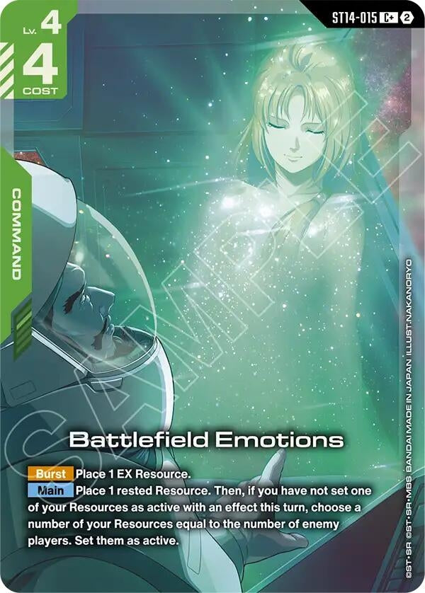 Image for Battlefield Emotions (C+) (ST14-015) (Starter Deck 14: Heavy Dominion) (ST14) - Gundam Card Game