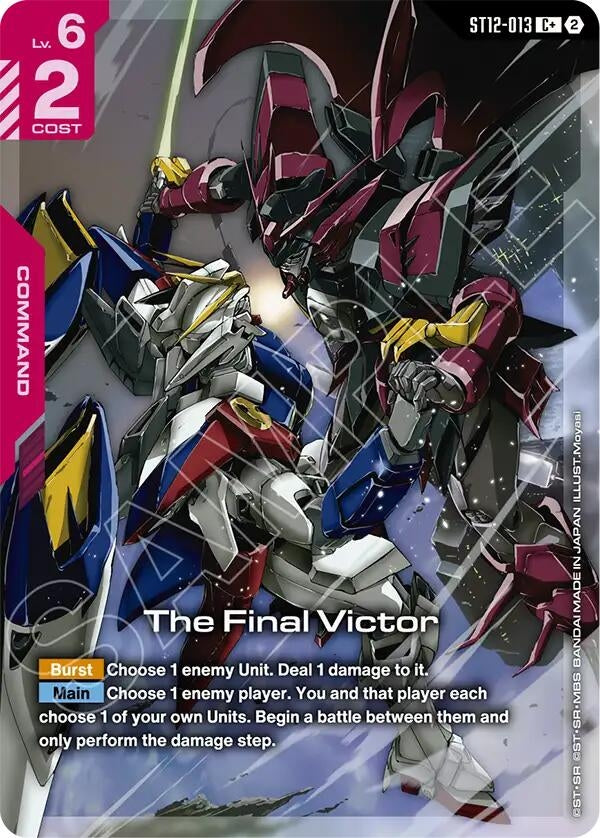 Image for The Final Victor (C+) (ST12-013) (Starter Deck 12: Raging Onslaught) (ST12) - Gundam Card Game