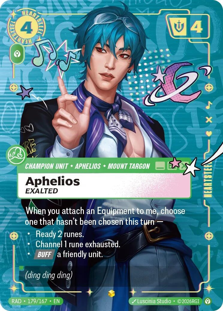 Image for Aphelios, Exalted (Overnumbered) (179/167) (Radiance) (RAD) - Riftbound: League of Legends Trading Card Game