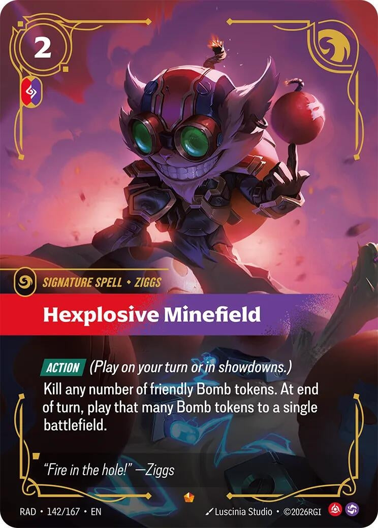 Image for Hexplosive Minefield (142/167) (Radiance) (RAD) - Riftbound: League of Legends Trading Card Game