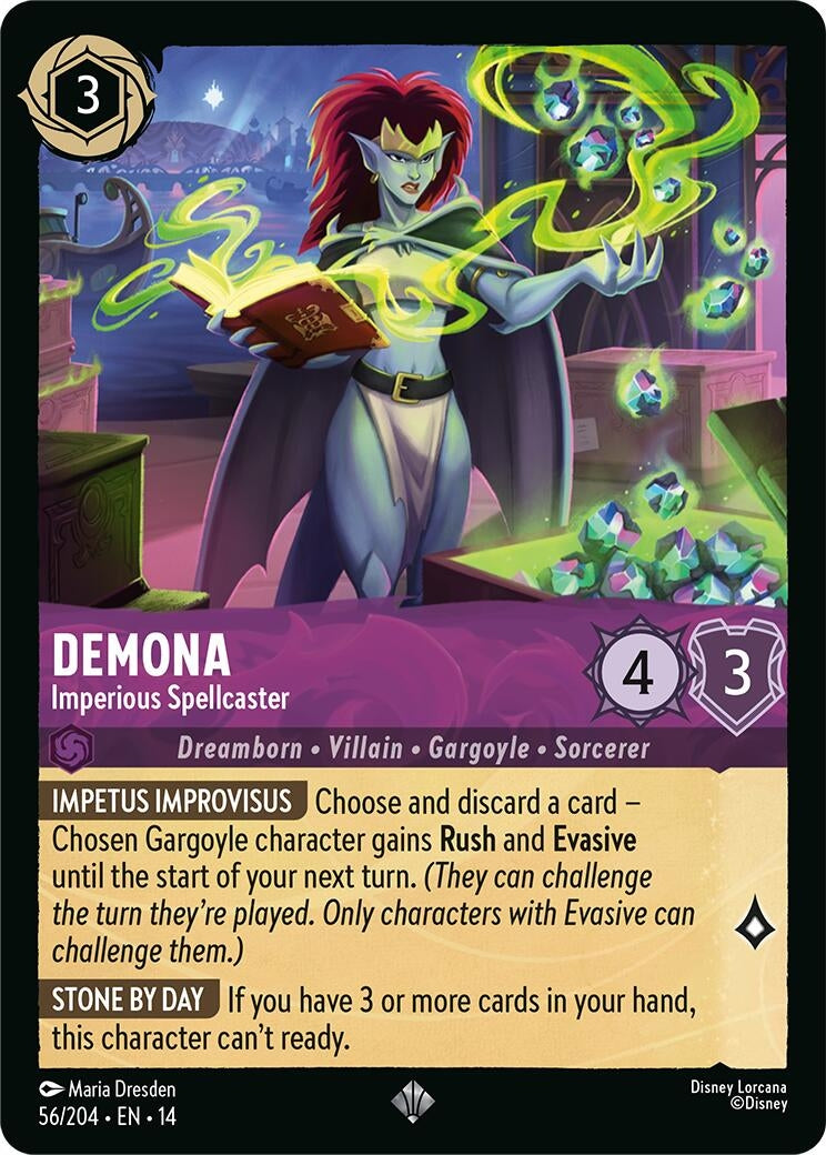 Image for Demona - Imperious Spellcaster (56/204) (Hyperia City) (14) - Disney Lorcana