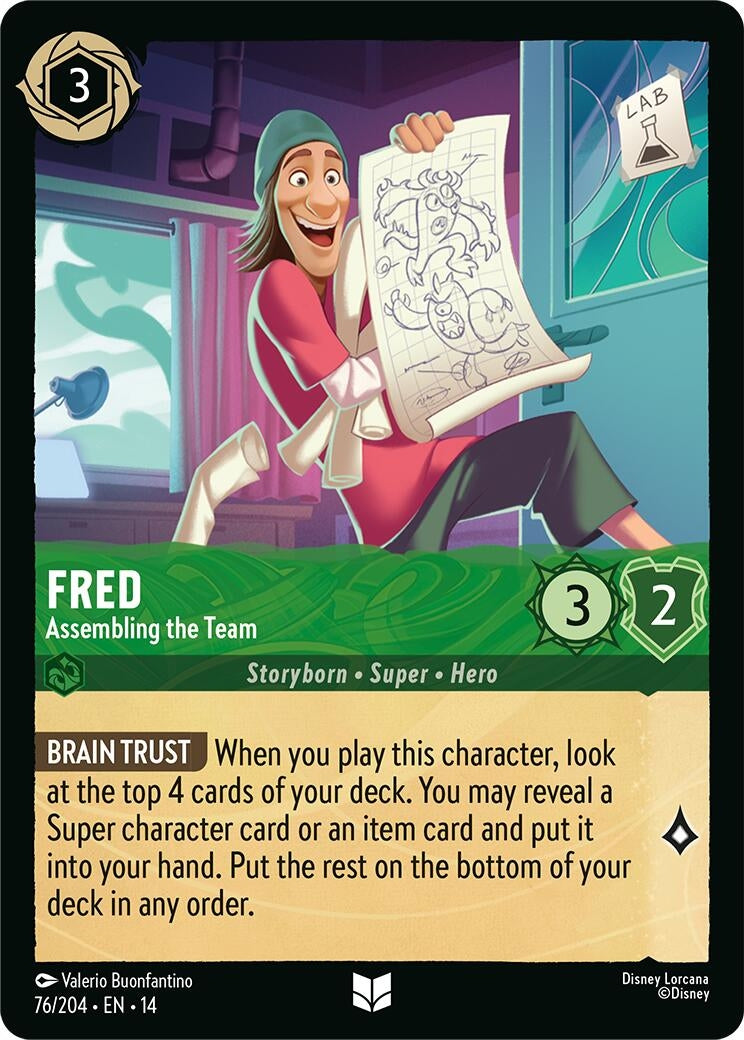 Image for Fred - Assembling the Team (76/204) (Hyperia City) (14) - Disney Lorcana