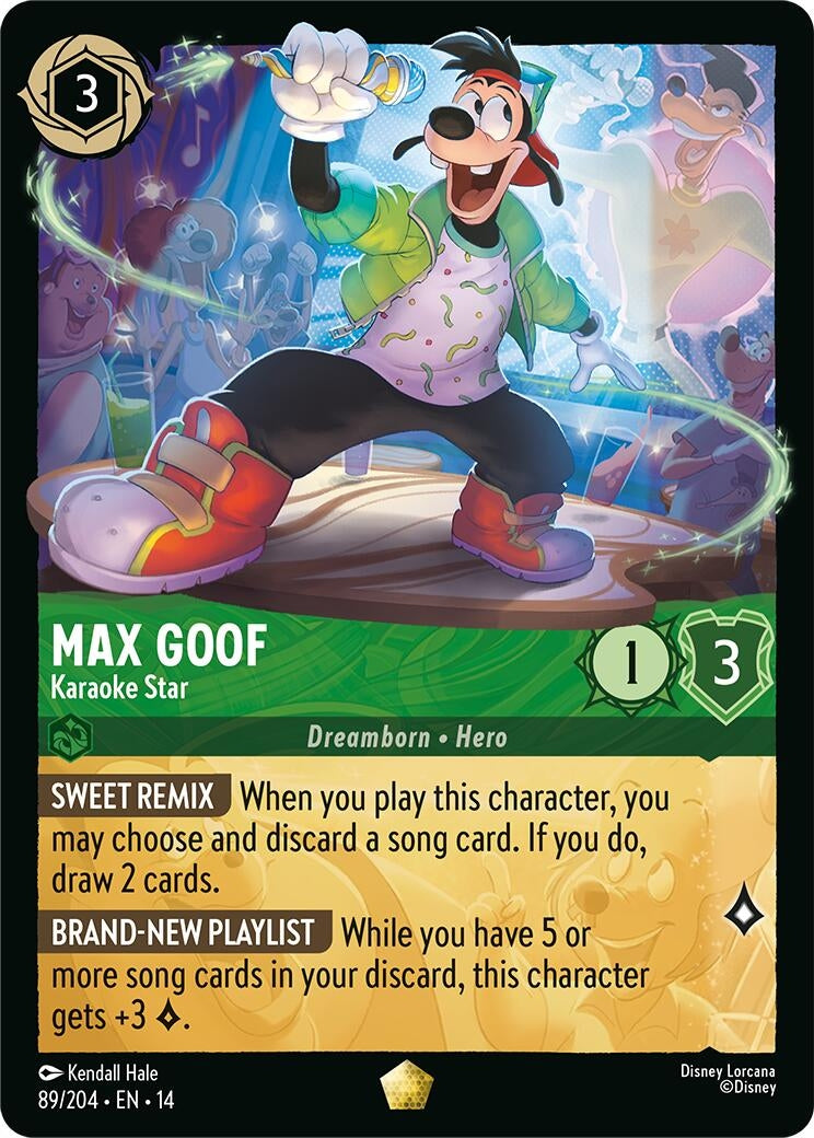 Image for Max Goof - Karaoke Star (89/204) (Hyperia City) (14) - Disney Lorcana