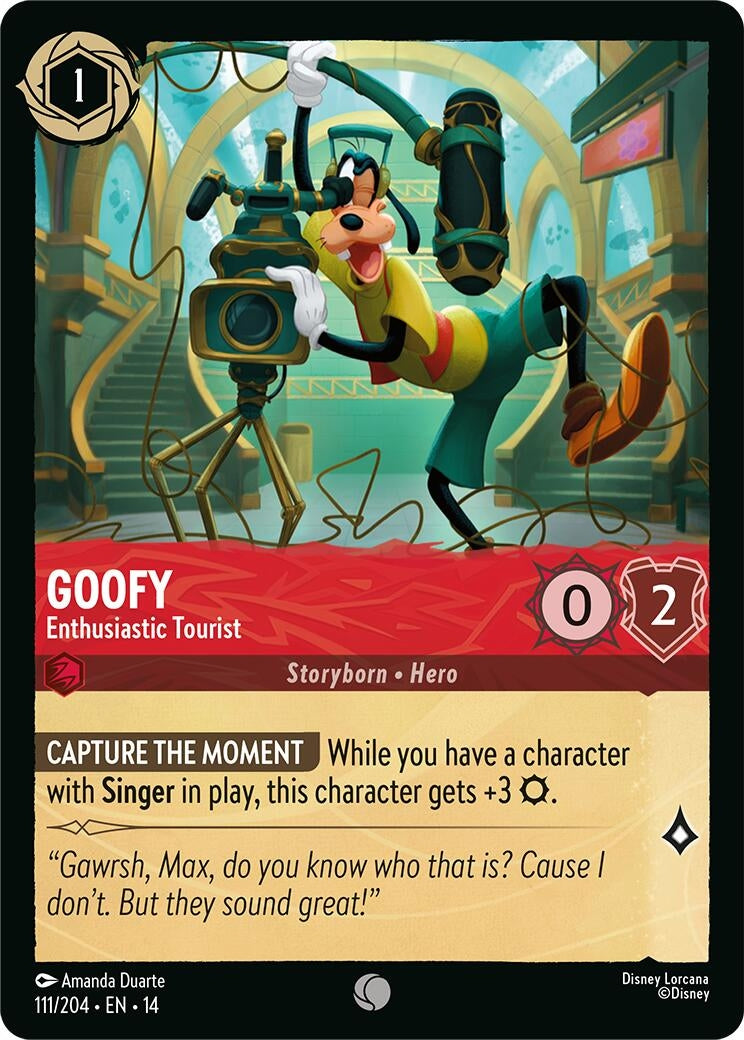 Image for Goofy - Enthusiastic Tourist (111/204) (Hyperia City) (14) - Disney Lorcana