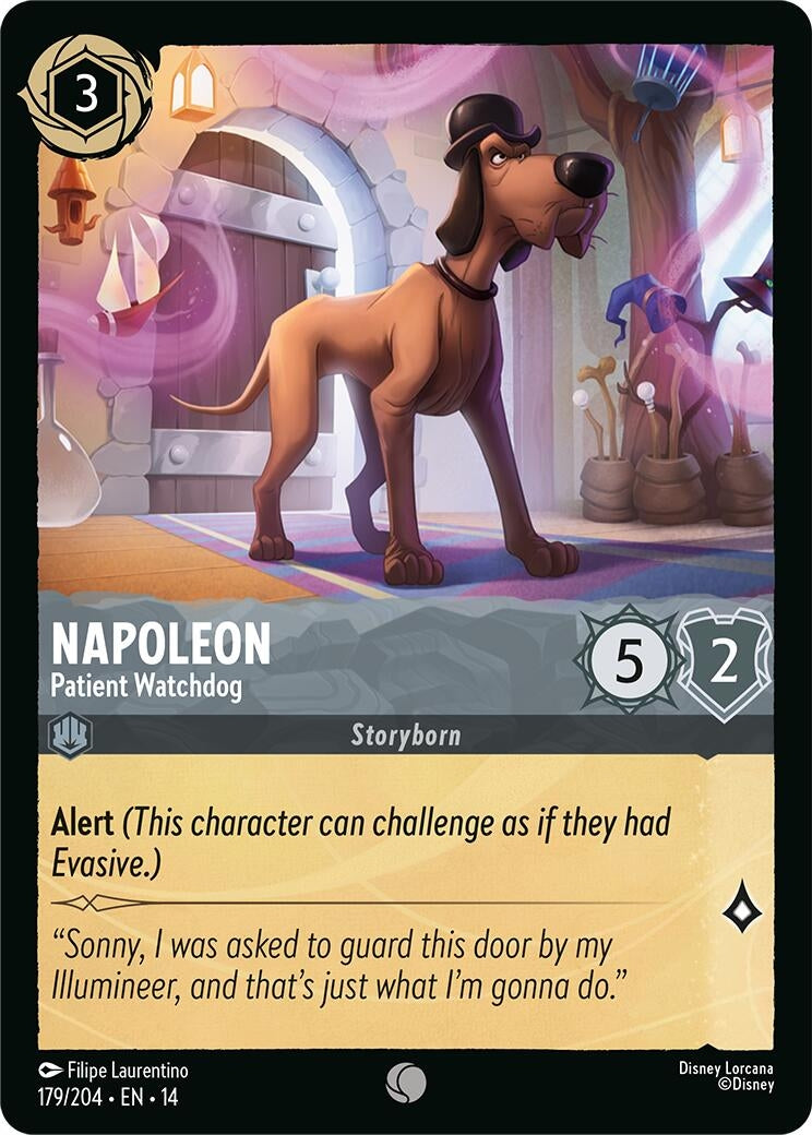 Image for Napoleon - Patient Watchdog (179/204) (Hyperia City) (14) - Disney Lorcana
