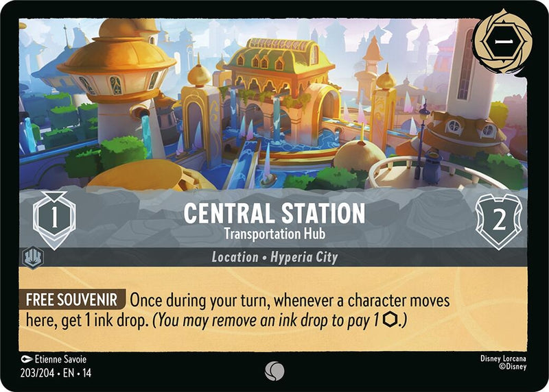 Image for Central Station - Transportation Hub (203/204) (Hyperia City) (14) - Disney Lorcana