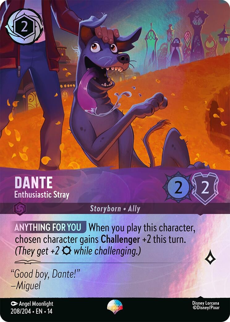 Image for Dante - Enthusiastic Stray (Epic) (208/204) (Hyperia City) (14) - Disney Lorcana