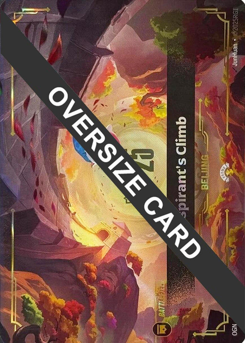 Image for Aspirant's Climb (Oversized) (276a/298) (Riftbound Worlds Bundle 2025) (RWB) - Riftbound: League of Legends Trading Card Game