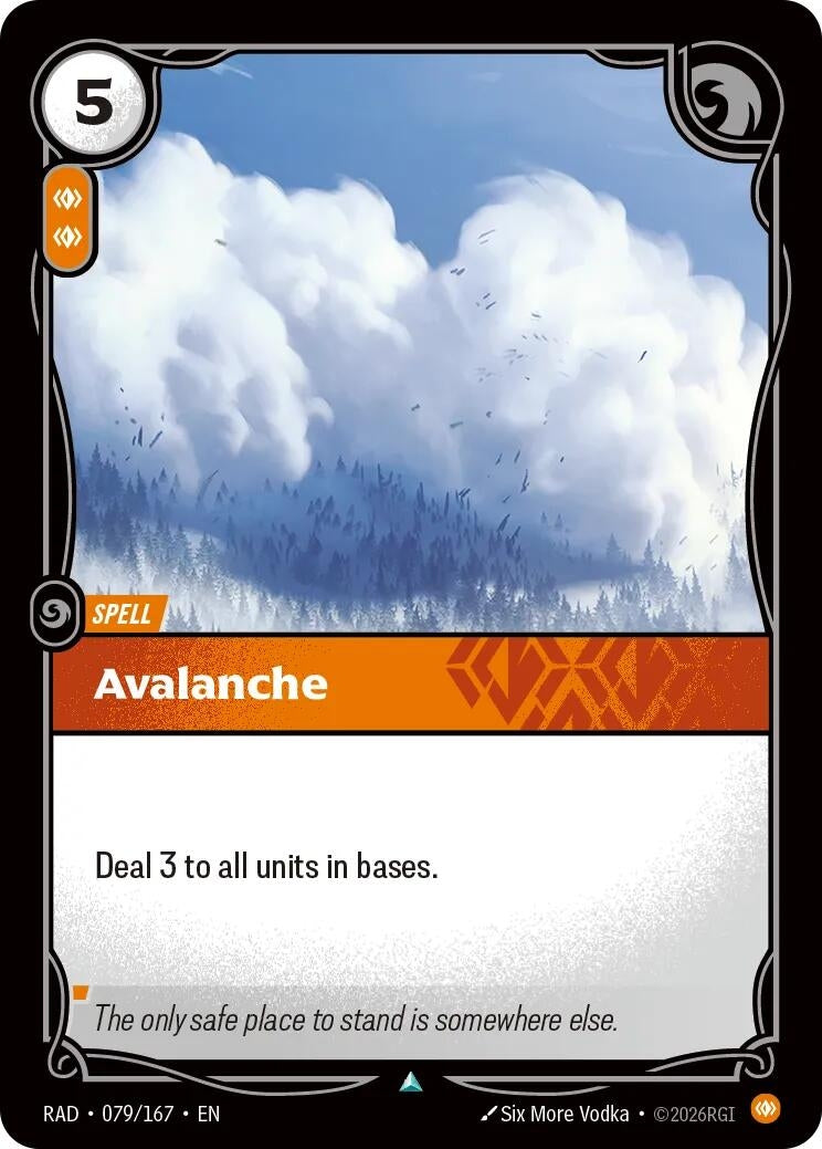 Image for Avalanche (079/167) (Radiance) (RAD) - Riftbound: League of Legends Trading Card Game
