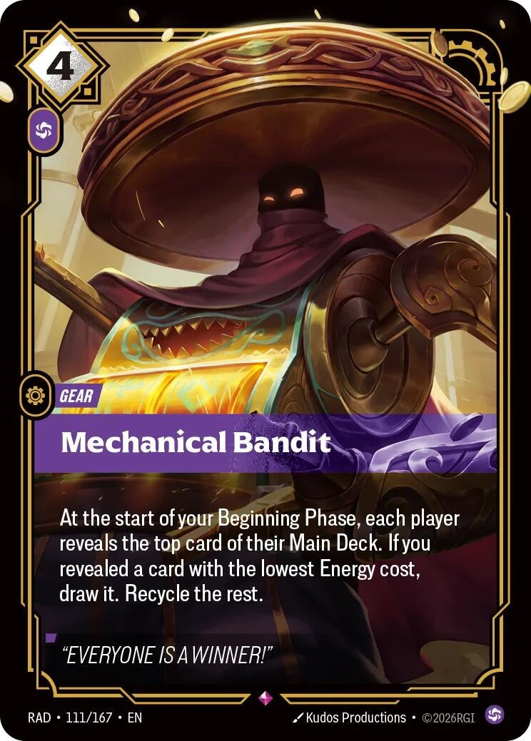Image for Mechanical Bandit (111/167) (Radiance) (RAD) - Riftbound: League of Legends Trading Card Game