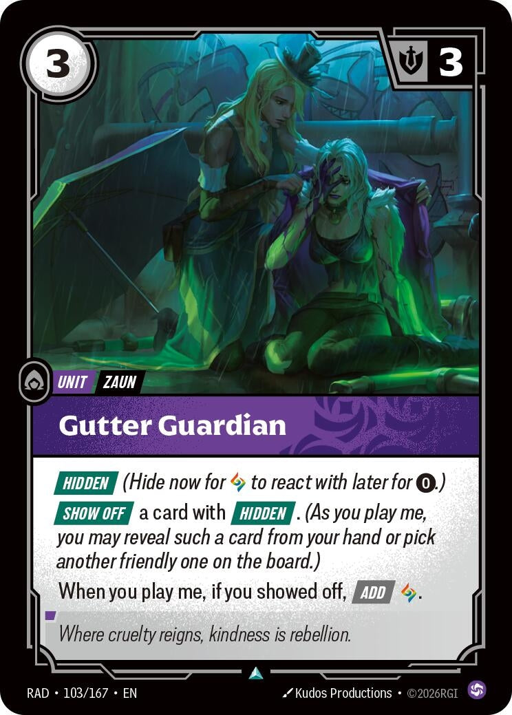 Image for Gutter Guardian (103/167) (Radiance) (RAD) - Riftbound: League of Legends Trading Card Game