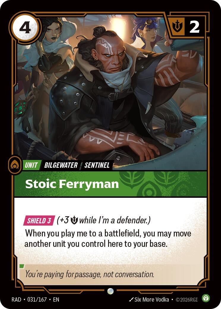 Image for Stoic Ferryman (031/167) (Radiance) (RAD) - Riftbound: League of Legends Trading Card Game