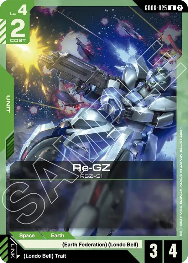 Image for Re-GZ (GD06-025) (Stardust Trails) (GD06) - Gundam Card Game