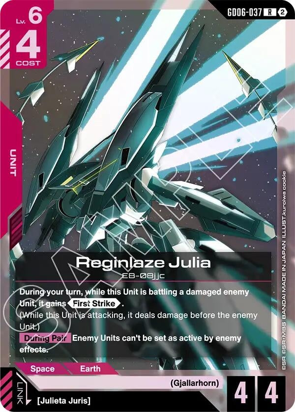 Image for Reginlaze Julia (GD06-037) (Stardust Trails) (GD06) - Gundam Card Game