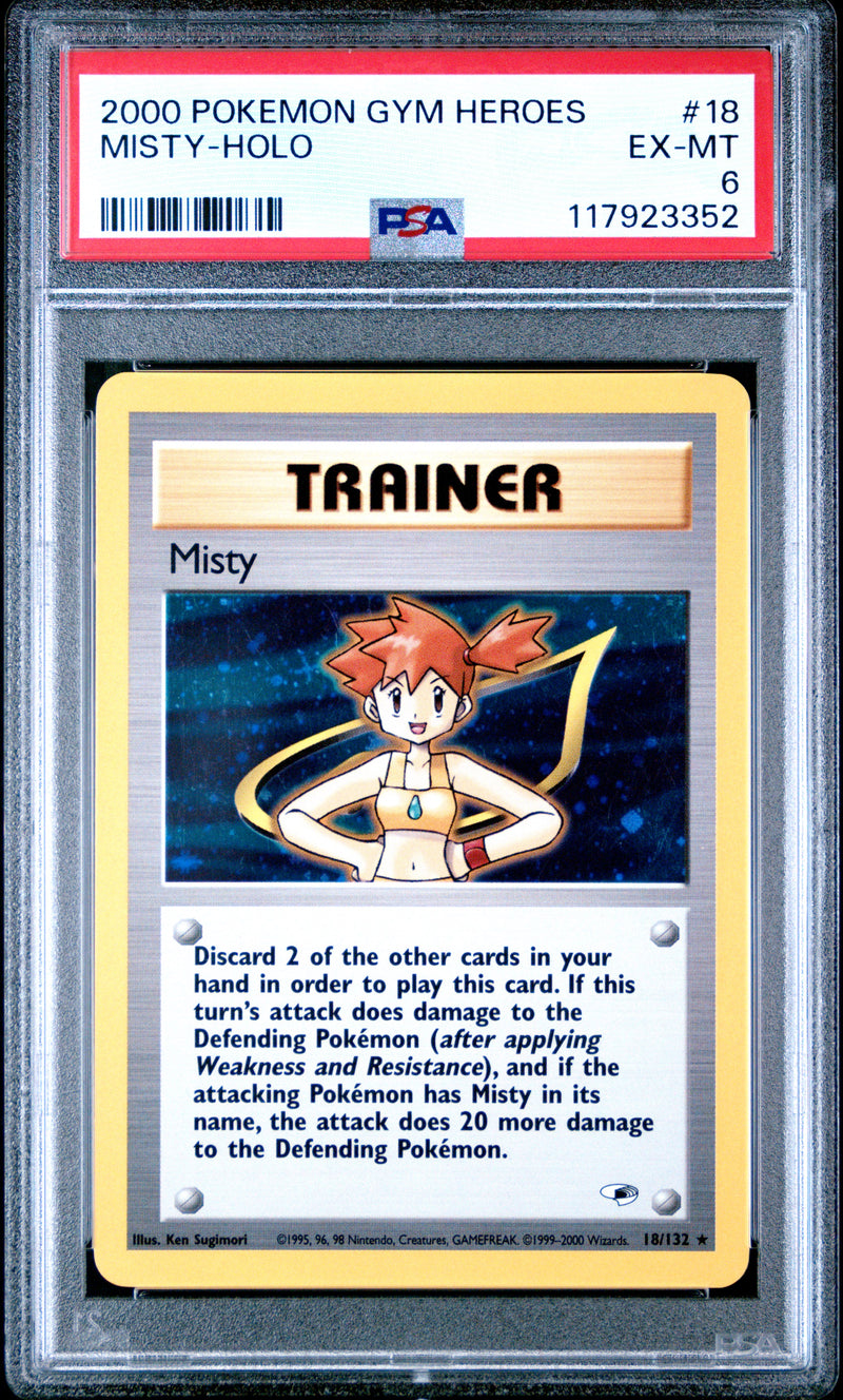 PSA 6 - MISTY-HOLO 2000 POKEMON GYM HEROES