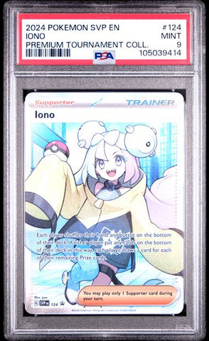 ***MINT 9*** 2024 POKEMON SVP EN-SV BLACK STAR PROMO #124 IONO PREMIUM TOURNAMENT COLL