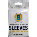 Beckett Shield: Standard 100ct Sleeves (Clear)
