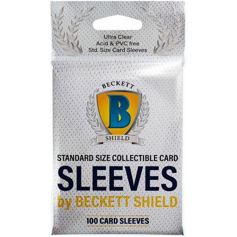 Beckett Shield: Standard 100ct Sleeves (Clear)
