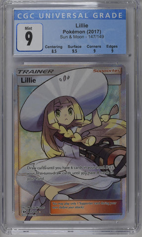 CGC 9 - Pokémon 2017 English Lillie 147/149