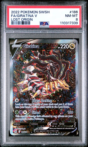PSA 8 - FA/GIRATINA V LOST ORIGIN 2022 POKEMON SWORD & SHIELD LOST ORIGIN