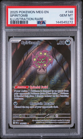 PSA 10 - SPIRITOMB ILLUSTRATION RARE 2025 POKEMON MEG EN-MEGA EVOLUTION