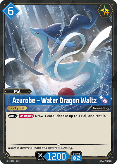 Image for Azurobe – Water Dragon Waltz (EBP01-029) (Booster Pack "Dawn of Palpagos") (EBP01) - Palworld Official Card Game