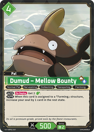 Image for Dumud – Mellow Bounty (EBP01-057) (Booster Pack "Dawn of Palpagos") (EBP01) - Palworld Official Card Game