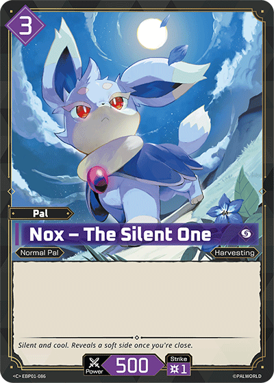 Image for Nox – The Silent One (EBP01-086) (Booster Pack "Dawn of Palpagos") (EBP01) - Palworld Official Card Game