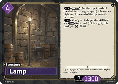 Image for Lamp (EBP01-088) (Booster Pack "Dawn of Palpagos") (EBP01) - Palworld Official Card Game