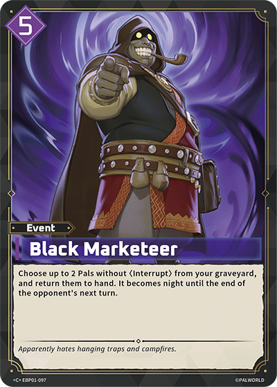 Image for Black Marketeer (EBP01-097) (Booster Pack "Dawn of Palpagos") (EBP01) - Palworld Official Card Game